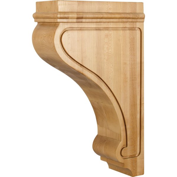 Hardware Resources 4" Wx9-3/4"Dx16"H Maple Arts & Crafts Corbel COR26-3MP